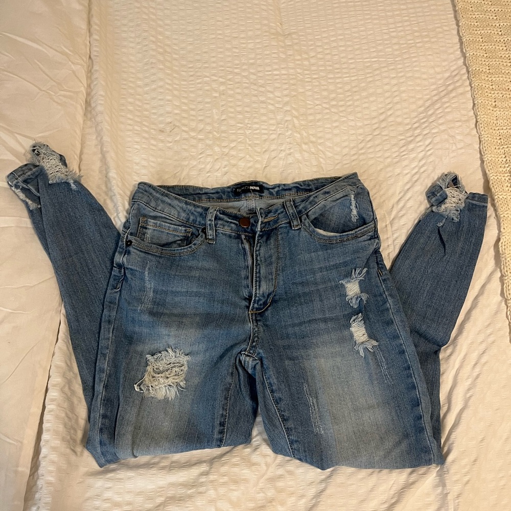 Distressed fashion nova jeans